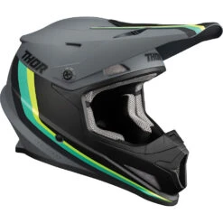 Thor 2024 Sector MIPS Runner Grey/Teal Helmet