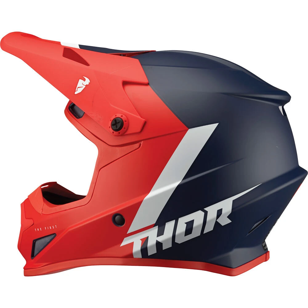 Thor 2023 Sector Chev Red/Navy Helmet 4 Thor 2023 Sector Chev Red/Navy Helmet - Image 2