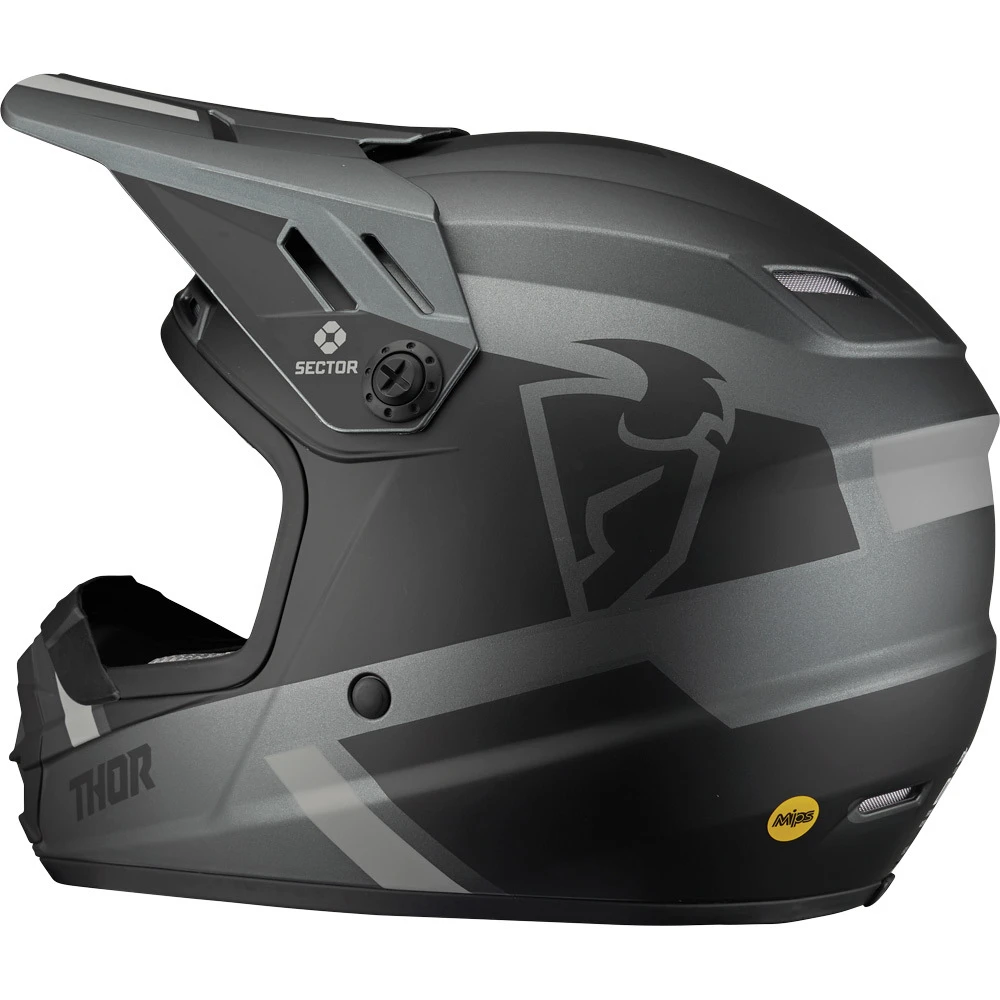 Thor 2024 Sector MIPS Split Charcoal/Black Kids Helmet 4 Thor 2024 Sector MIPS Split Charcoal/Black Kids Helmet - Image 2
