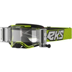 EKS Brand Lucid Fluro Yellow Zip Off Race Pack Goggles