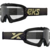EKS Brand XGrom Black/Metallic Gold Clear Kids Goggles -Motocross Equipment 067 30350