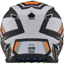 Troy Lee Designs 2023 GP Apex Grey/Orange Helmet -Motocross Equipment 103231001 c 3