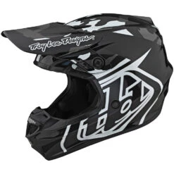 Troy Lee Designs 2022 GP Overload Camo Black/Grey Kids Helmet
