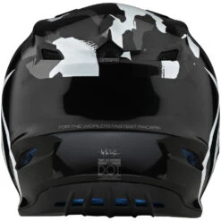 Troy Lee Designs 2022 GP Overload Camo Black/Grey Kids Helmet -Motocross Equipment 104253003 c 3