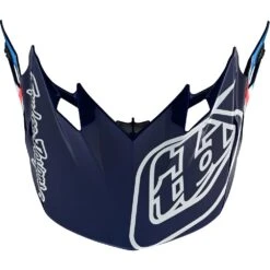 Troy Lee Designs 2023 SE4 Poly Skooly Blue/Orange Helmet -Motocross Equipment 109328012 c 8