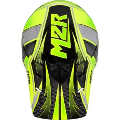 M2R XYOUTH Thunder PC-3 Hi-Vis Kids Helmet -Motocross Equipment 1118027 c 3