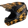 Troy Lee Designs 2023 SE4 Poly Race Shop Black/Gold Kids Helmet