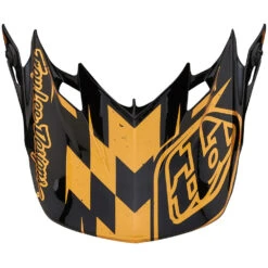 Troy Lee Designs 2023 SE4 Poly Race Shop Black/Gold Kids Helmet -Motocross Equipment 112208003 c 8