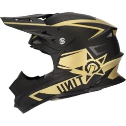 M2R EXO Unit Protech PC-9F Matte Gold/Black Helmet -Motocross Equipment 1123032 c 1