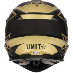 M2R EXO Unit Protech PC-9F Matte Gold/Black Helmet -Motocross Equipment 1123032 c 2