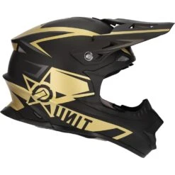 M2R EXO Unit Protech PC-9F Matte Gold/Black Helmet -Motocross Equipment 1123032 c 4