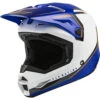 Fly Racing 2024 Kinetic Vision White/Blue Kids Helmet -Motocross Equipment 1124312 c