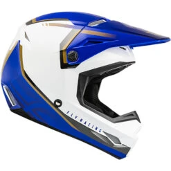 Fly Racing 2024 Kinetic Vision White/Blue Kids Helmet -Motocross Equipment 1124312 c 2