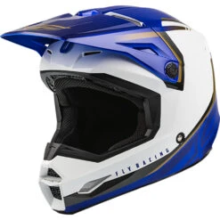 Fly Racing 2024 Kinetic Vision White/Blue Kids Helmet