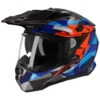 M2R Hybrid Poly PC-1 Blue/Red Helmet -Motocross Equipment 1124623 c