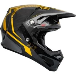 Fly Racing 2024 Formula Carbon Tracer Gold/Black Helmet -Motocross Equipment 1124693 c 3