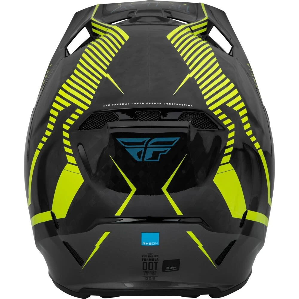 Fly Racing 2024 Formula Carbon Tracer Hi Vis/Black Kids Helmet 4 Fly Racing 2024 Formula Carbon Tracer Hi Vis/Black Kids Helmet - Image 2