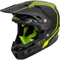Fly Racing 2024 Formula Carbon Tracer Hi Vis/Black Kids Helmet
