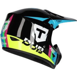 M2R XYOUTH TDUB PC-5 Black Kids Helmet -Motocross Equipment 1125978 c 4