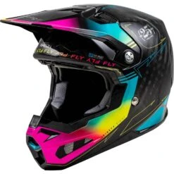 Fly Racing 2024 Formula S Carbon Legacy Electric Blue/Fuchsia Helmet
