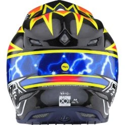 Troy Lee Designs 2023 SE5 Carbon Lightning Black Helmet -Motocross Equipment 172325002 c 3