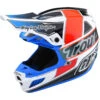 Troy Lee Designs 2022 SE5 Composite Team Orange/Blue Helmet -Motocross Equipment 183005002 c