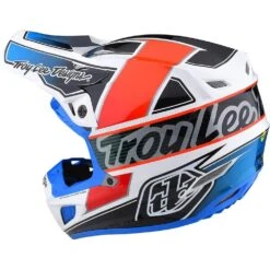 Troy Lee Designs 2022 SE5 Composite Team Orange/Blue Helmet -Motocross Equipment 183005002 c 2