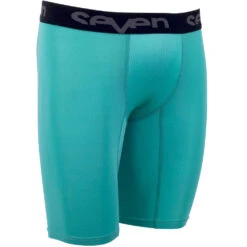 Seven Zero Black/Aqua Compression Shorts