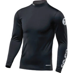 Seven Cold Weather Black Compression Jersey
