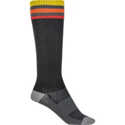 Fly Racing MX Thin Black Kids Riding Socks