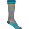Fly Racing MX Thin Grey Kids Riding Socks -Motocross Equipment 2120772