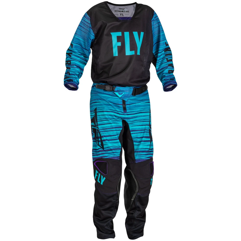 Fly Racing 22.5 Kinetic Mesh Black/Blue/Purple Kids Jersey 4 Fly Racing 22.5 Kinetic Mesh Black/Blue/Purple Kids Jersey - Image 2