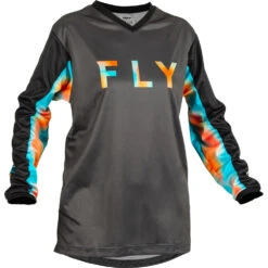 Fly Racing 2023 F-16 Grey/Pink/Blue Womens Jersey