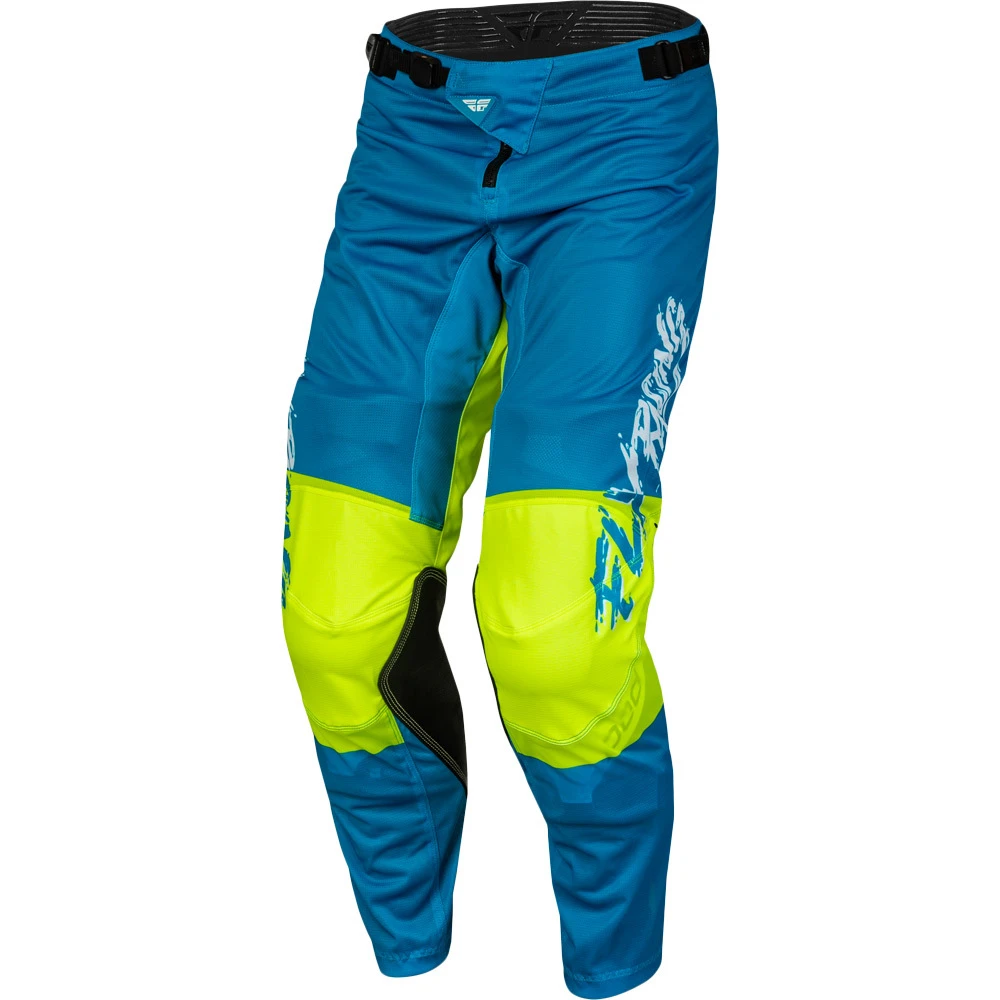 Fly Racing 23.5 Kinetic Mesh Khaos Blue/White/Hi-Vis Kids Pants 4 Fly Racing 23.5 Kinetic Mesh Khaos Blue/White/Hi-Vis Kids Pants - Image 2