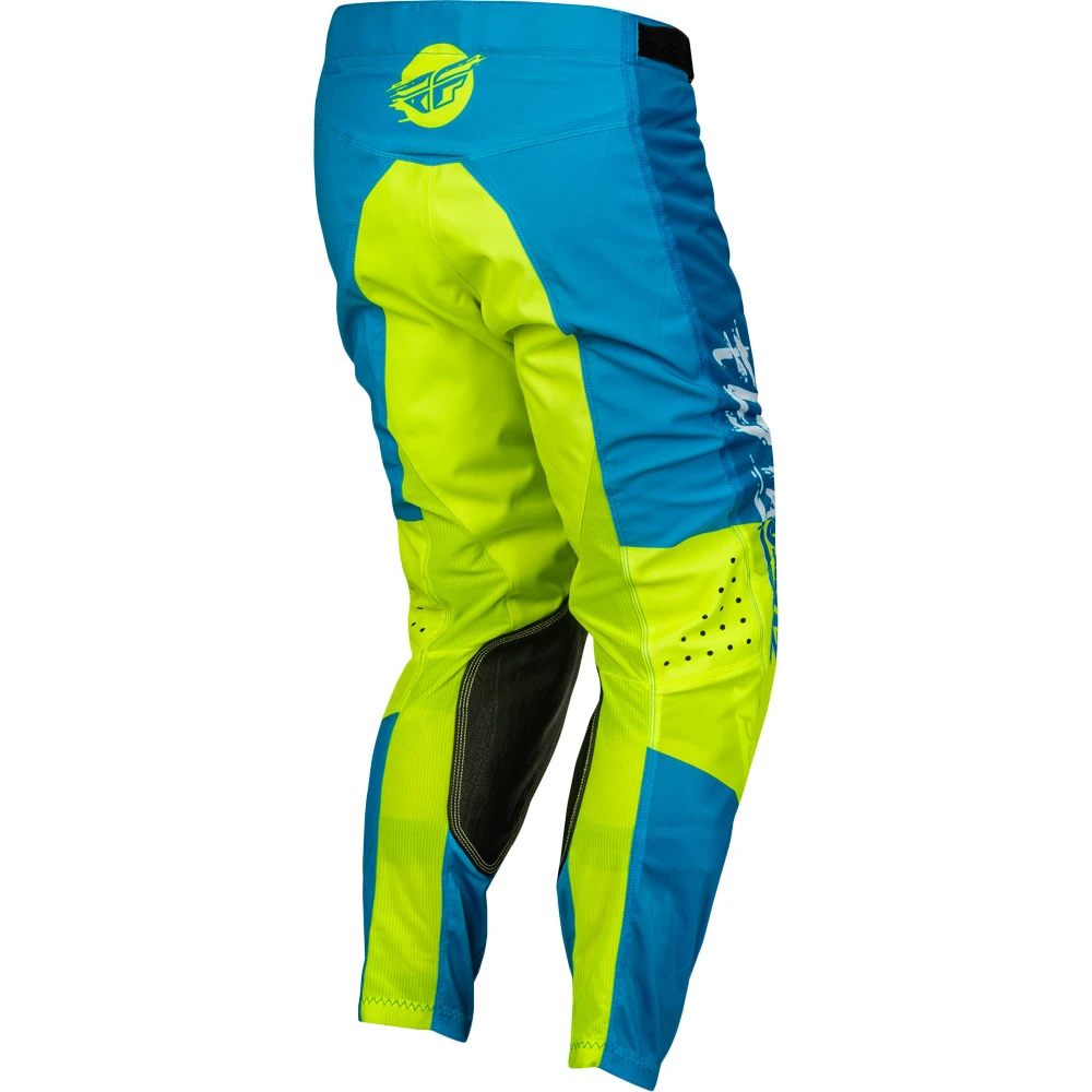 Fly Racing 23.5 Kinetic Mesh Khaos Blue/White/Hi-Vis Kids Pants 5 Fly Racing 23.5 Kinetic Mesh Khaos Blue/White/Hi-Vis Kids Pants - Image 3