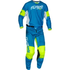 Fly Racing 23.5 Kinetic Mesh Khaos Blue/White/Hi-Vis Kids Pants 10 Fly Racing 23.5 Kinetic Mesh Khaos Blue/White/Hi-Vis Kids Pants -Motocross Equipment 2123795 c 3