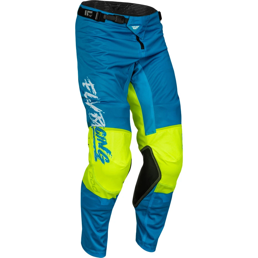 Fly Racing 23.5 Kinetic Mesh Khaos Blue/White/Hi-Vis Kids Pants 3 Fly Racing 23.5 Kinetic Mesh Khaos Blue/White/Hi-Vis Kids Pants
