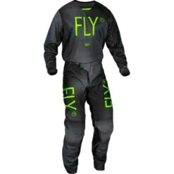 Fly Racing 2024 Kinetic Prodigy Neon Green/True Blue Kids Pants -Motocross Equipment 2124558 c 4