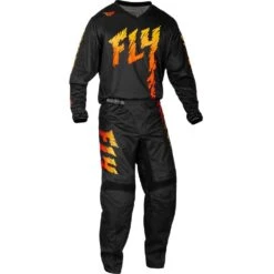 Fly Racing 2024 F-16 Black/Yellow/Orange Kids Jersey -Motocross Equipment 2124684 c 2