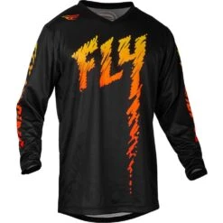 Fly Racing 2024 F-16 Black/Yellow/Orange Kids Jersey