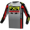 FXR 2023 Clutch Pro Grey/Black/HiVis Kids Jersey 2 FXR 2023 Clutch Pro Grey/Black/HiVis Kids Jersey -Motocross Equipment 233305 0765 07 c