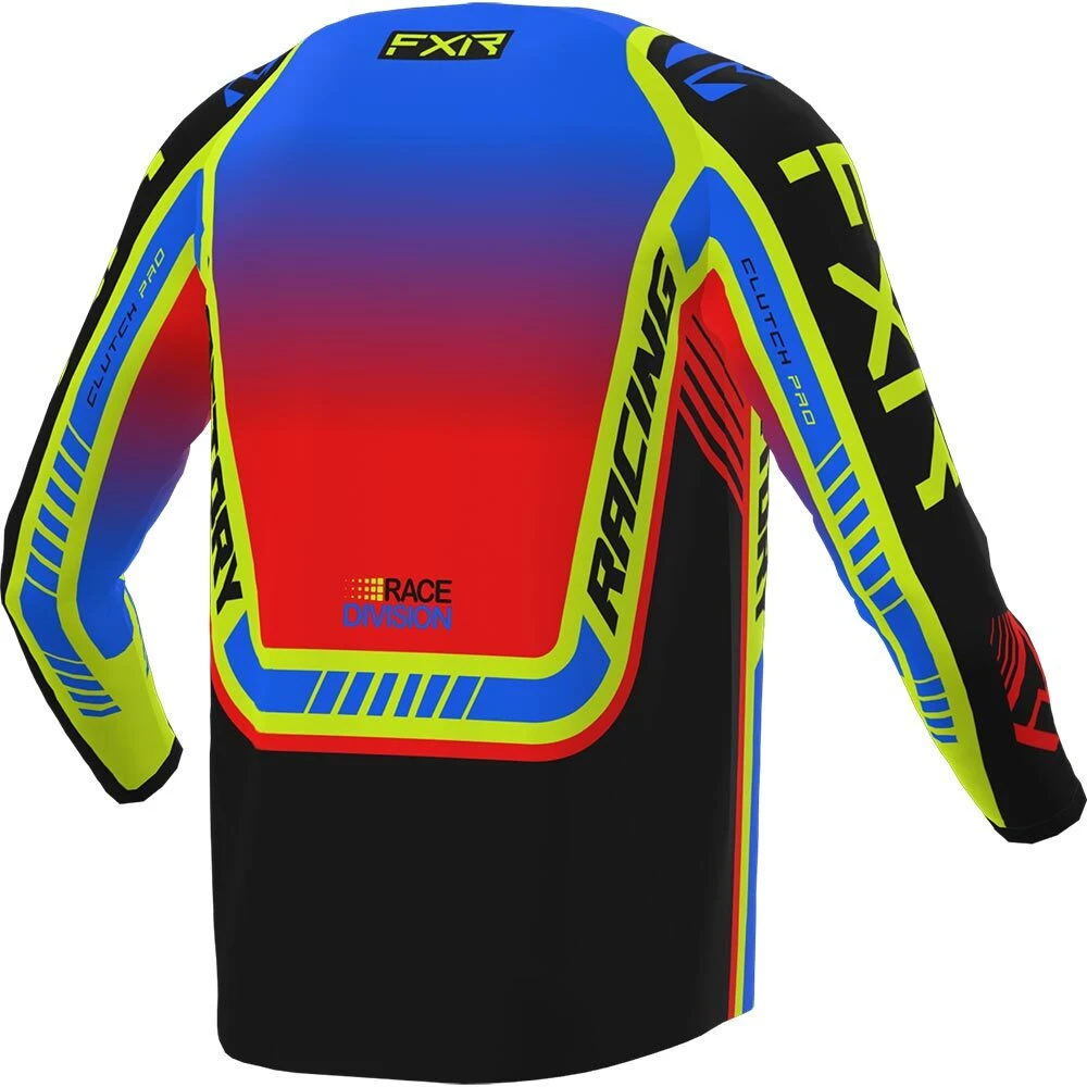 FXR 2023 Clutch Pro Pro Blue/HiVis/Red Kids Jersey 4 FXR 2023 Clutch Pro Pro Blue/HiVis/Red Kids Jersey - Image 2