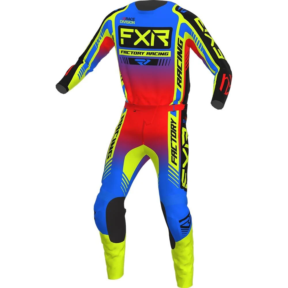 FXR 2023 Clutch Pro Pro Blue/HiVis/Red Kids Jersey 5 FXR 2023 Clutch Pro Pro Blue/HiVis/Red Kids Jersey - Image 3