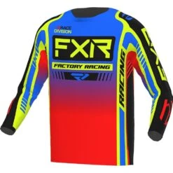 FXR 2023 Clutch Pro Pro Blue/HiVis/Red Kids Jersey