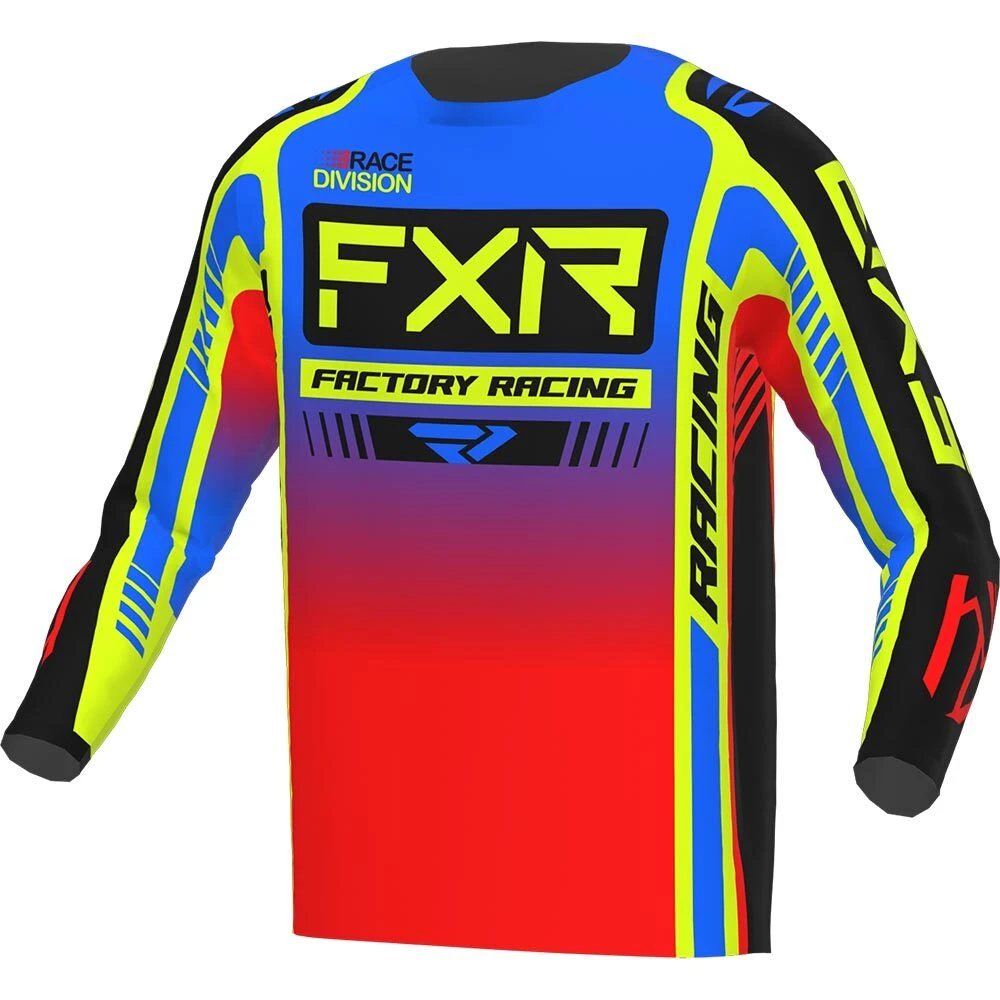 FXR 2023 Clutch Pro Pro Blue/HiVis/Red Kids Jersey 3 FXR 2023 Clutch Pro Pro Blue/HiVis/Red Kids Jersey