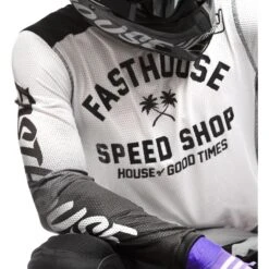Fasthouse 2023 Grindhouse A/C Asher White/Black Jersey -Motocross Equipment 2401 1008 c 2