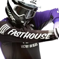 Fasthouse 2023 Grindhouse Royale Black/Purple Jersey -Motocross Equipment 2402 0308 c 2
