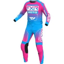 FXR 2024 Clutch Cyan/E-Pink Toddler Jersey -Motocross Equipment 243301 4294 c 2