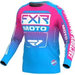 FXR 2024 Clutch Cyan/E-Pink Toddler Jersey