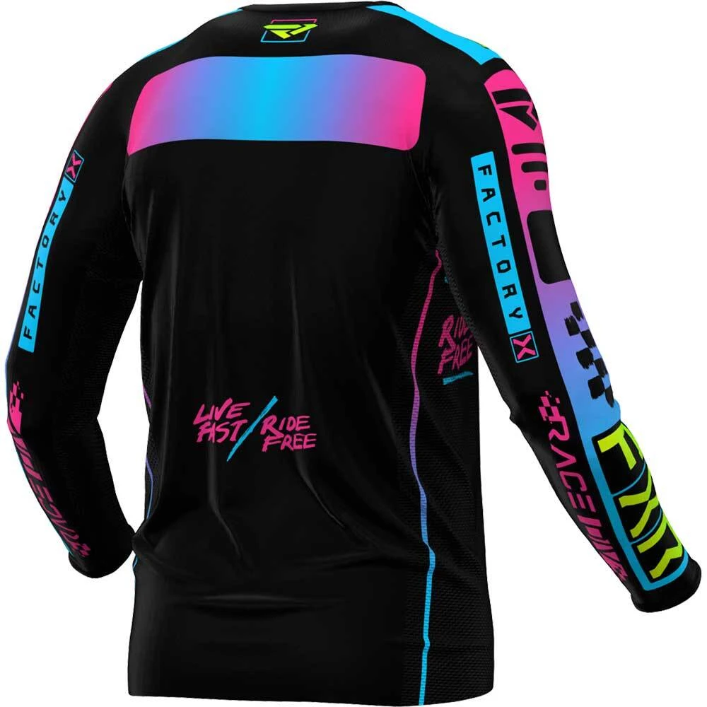 FXR 2024 Podium Black/Candy Kids Jersey 4 FXR 2024 Podium Black/Candy Kids Jersey - Image 2